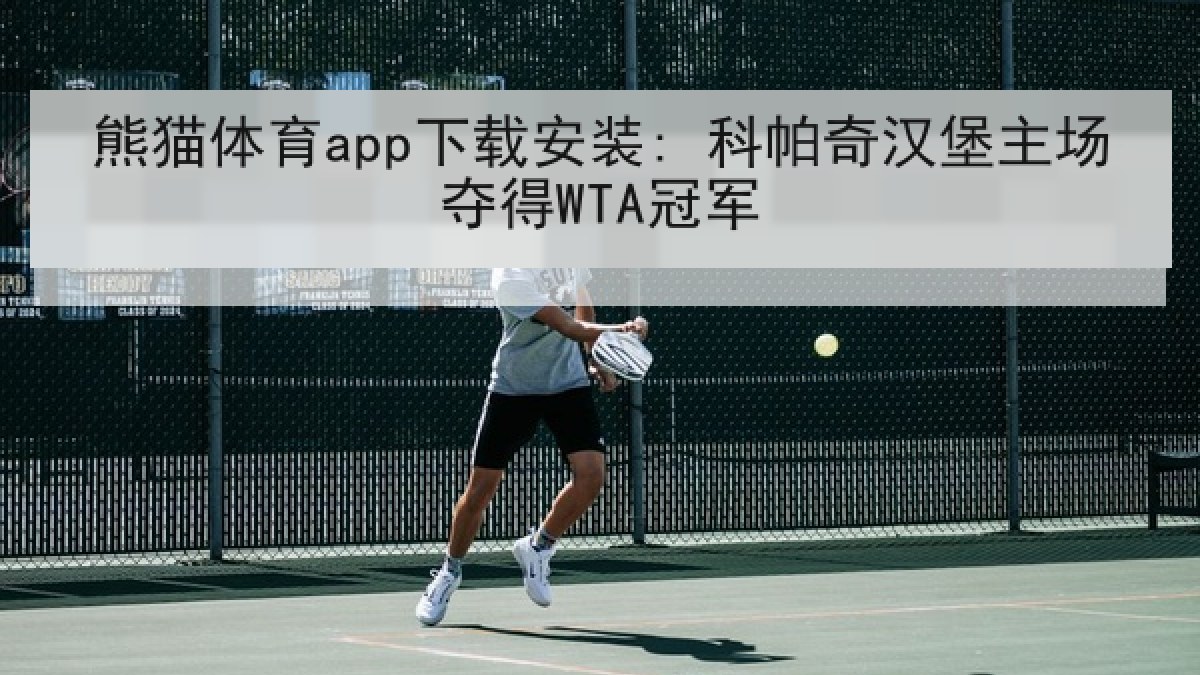 熊猫体育app下载安装: 科帕奇汉堡主场夺得WTA冠军